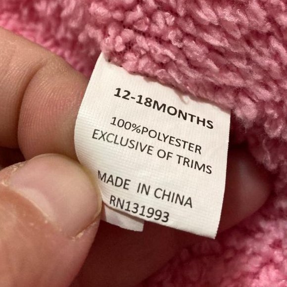 Mud Pie Baby Pink/Zebra Print Fleece Snap Button Jacket Coat Size 12-18 Months. - Picture 5 of 6